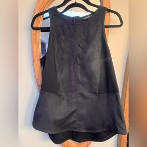 Banana Republic Navy with Faux Suede Top